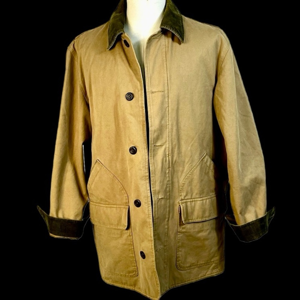 GAP Men’s Barn Coat Cotton Canvas Corduroy Sz L Outdoor Rugged Streetwear - Picture 5 of 11